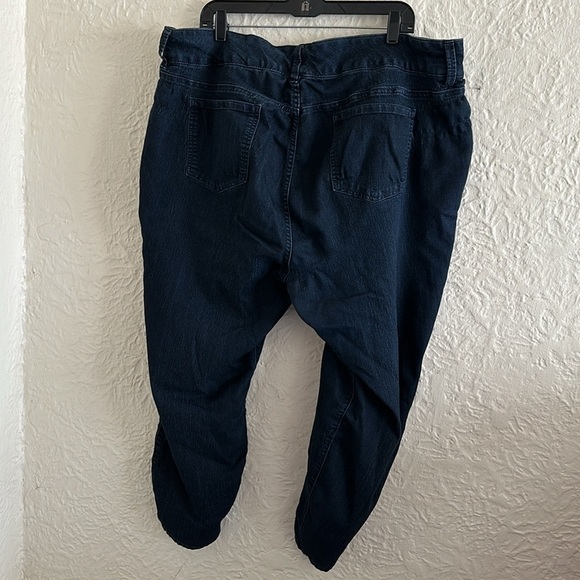 Torrid Plus Size Skinny Jeggings Dark Wash Rinse Jeans 24 Short Flaws - Picture 6 of 9